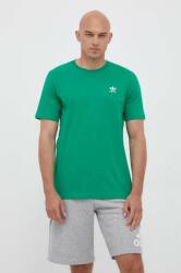 adidas Originals pamut póló zöld, nyomott mintás - zöld M - answear - 9 090 Ft