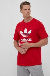 adidas Originals pamut póló piros, nyomott mintás - piros M - answear - 9 990 Ft
