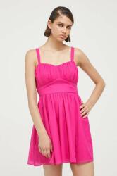 Abercrombie & Fitch ruha rózsaszín, mini, harang alakú - rózsaszín XS - answear - 18 990 Ft