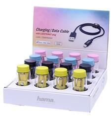 Hama 183212 60cm Lightning > USB-A vegyes színű adatkábel (183212) - bestbyte