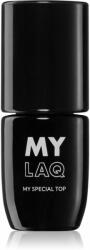 MylaQ My Top Special lac gel de unghii pentru acoperirea superioară culoare My Black 5 ml