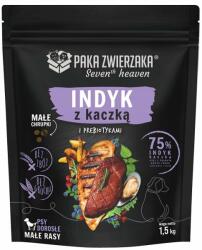 Paka Zwierzaka Seventh Heaven Mini Hrana uscata pentru caini talie mica, cu curcan si rata 1, 5 kg