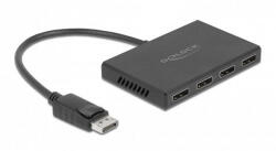 DELOCK 87794 4xDisplayPort 1.4 kimenet - 1xDisplayPort bemenet splitter (87794) - tobuy