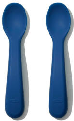 OXO Set 2 Lingurite din Silicon Navy (61150500) - roua Set pentru masa bebelusi