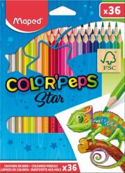Maped Maped, Color'Peps, creioane colorate triunghiulare, 36 buc