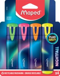 Maped Maped, Nightfall, markere evidentiatoare, 4 culori
