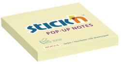 STICK N Öntapadó jegyzettömb, "Z", 76x76 mm, 100 lap, STICK N, sárga (SN21395) - webpapir