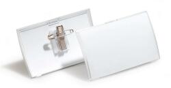DURABLE Névkitűző, csíptetővel és tűvel, PP, 40x75 mm, DURABLE "Click Fold" (25db/csom) (DB821119)