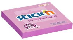 STICK N Öntapadó jegyzettömb, 76x76 mm, 100 lap, STICK N, rózsaszín (SN21554) - webpapir
