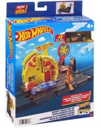 Mattel Hot Wheels: City Speedy Pizza Pick-Up kezdő pályaszett - Mattel HMD53/HKX44