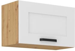 TEMPO KONDELA Dulap superior, alb/stejar artizan, LULA 60 GU-36 1F