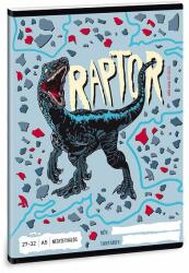 Ars Una A5-ös kockás füzet - Raptor
