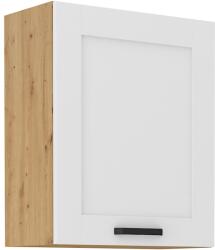 TEMPO KONDELA Dulap superior, alb/stejar artizan, LULA 60 G-72 1F