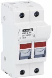 LOVATO Soclu pentru sigurante fuzibile DC CH10X32 cu LED ind. FB01D2PL (FB01D2PL)