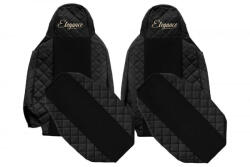  Méretpontos Scania bőr üléshuzat R/S széria 2017-től FEKETE Prémium ülés