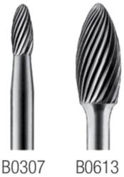 Pretec 444810 B0613 Keményfém turbómaró, Láng alakú standard fogazás Z=3