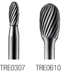 Pretec 444810 TRE0307 Keményfém turbómaró, Csepp alakú standard fogazás Z=3