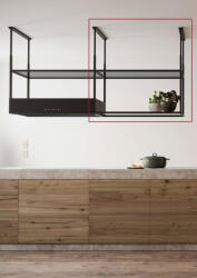 Sirius - Üvegpolc konzollal MO-409 SYMPHONY elszívóhoz Páraelszívóhoz rendelhető üvegek, polcok páraelszívó (SIR1826)