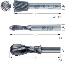 Pferd 440450 W1220 Speciális HSS marócsap, Fordított kúp marócsap W 20° alak homlokfogazással