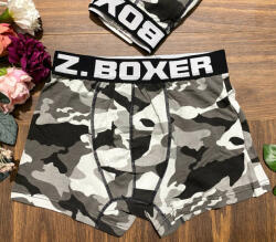 Z. BOXER terep mintás férfi boxeralsó szürke (Z105)