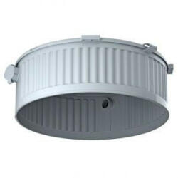 Kaiser 1283-00 HaloX 250 lámpadoboz LED és halogén lámpákhoz beton zsaluzatba. 2 db. M20/25 bevezető bordás gégecsövekhez. Mélység: 110 mm Átmérő: 280mm (1283-00)