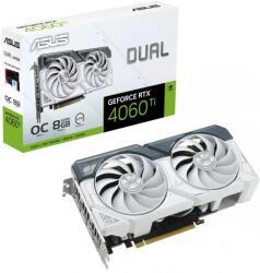 ASUS GeForce RTX 4060 Ti Dual White OC 8GB GDDR6 (DUAL-RTX4060TI-O8G-WHITE/90YV0J42-M0NA00) Placa video