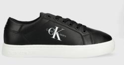 Calvin Klein Jeans bőr sportcipő CUPSOLE LACE UP LOW - fekete Férfi 40