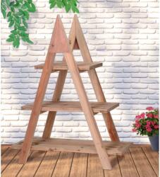 Home&Styling Suport pentru plante, 3 niveluri, 48x32x79 cm, lemn KR5000030 (443169)