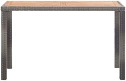vidaXL Masă de grădină antracit și maro 123x60x74 cm lemn masiv acacia (46451)