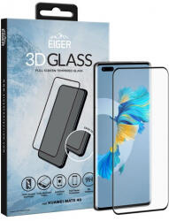 Eiger Folie Eiger Sticla 3D Edge to Edge compatibila cu Huawei Mate 40 Clear Black (egsp00676)