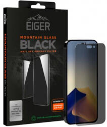 Eiger Folie de protectie Eiger Sticla 2.5D Mountain Glass Privacy pentru iPhone 14 Pro Max Black (egmsp00231)