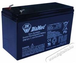 DIAMEC DM12-7/zárt/gondozásmentes/AGM/VRLA/SLA/akkumulátor - digitalko