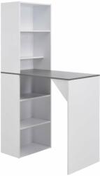 vidaXL fehér bárasztal szekrénnyel 115 x 59 x 200 cm (280231) - pepita