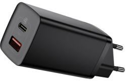 Baseus Incarcator Baseus GaN2 Lite CCGAN2L-B02 65W USB - USB tip C Incarcare rapida 3.0 Negru (6953156232938)