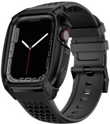 Kingxbar Carcasa Kingxbar CYF148 2in1 pentru Apple Watch SE 6, -4 44mm otel inoxidabil curea neagra (6959003507945)