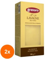 Granoro Set 2 x Foi pentru Lasagna cu Ou, Granoro, 500 g