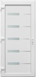 Deli Home Alaszka fehér 98x208cm bal, PVC bejárati ajtó + kilincs (1004052)