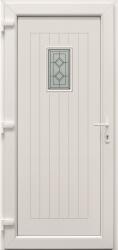 Deli Home Rodosz fehér 98x208cm bal, PVC bejárati ajtó + kilincs (1003022)