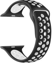 XPRO Apple Watch lélegző sport szíj Fekete / Fehér 38mm / 40mm / 41mm (128039) (128039)