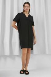 MEDICINE rochie din amestec de in culoarea negru, midi, oversize ZPYX-SUD092_99X