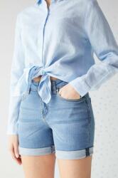 Medicine pantaloni scurti jeans femei, neted, medium waist ZPYX-SZD093_05J