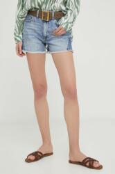 Answear Lab pantaloni scurti jeans femei, modelator, high waist BBYX-SZD03H_55X