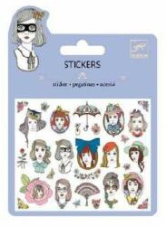 DJECO Set abtibilduri Djeco, portrete cu sclipici (DJ09781)