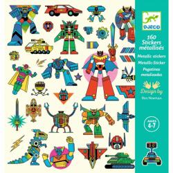 DJECO Abtibilduri metalice Djeco Roboti (DJ09276)