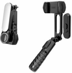 Techsuit Selfie Stick cu LED si trepied - Techsuit (Q09) - Black (KF2313355)