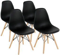 Timeless Tools 4 buc scaune de bucatarie-negru (HOP1001035-1)