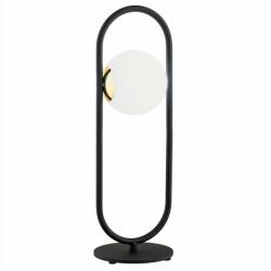 Argon 4992 | Rovetto Argon asztali lámpa 47cm kapcsoló 1x G9 fekete, sárgaréz, opál (4992)