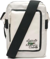 Lacoste Roland Garros Edition Contrast Print Vertical Messenger Bag - farine sinople