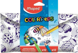 Maped Tolltartó, textil, színezhető, tépőzáras, MAPED "Color'Peps", színezőtermékekkel (COIMA984729)