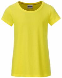 James & Nicholson Tricou clasic de fată din bumbac organic 8007G - Galbenă | L (1-8007G-1754992)